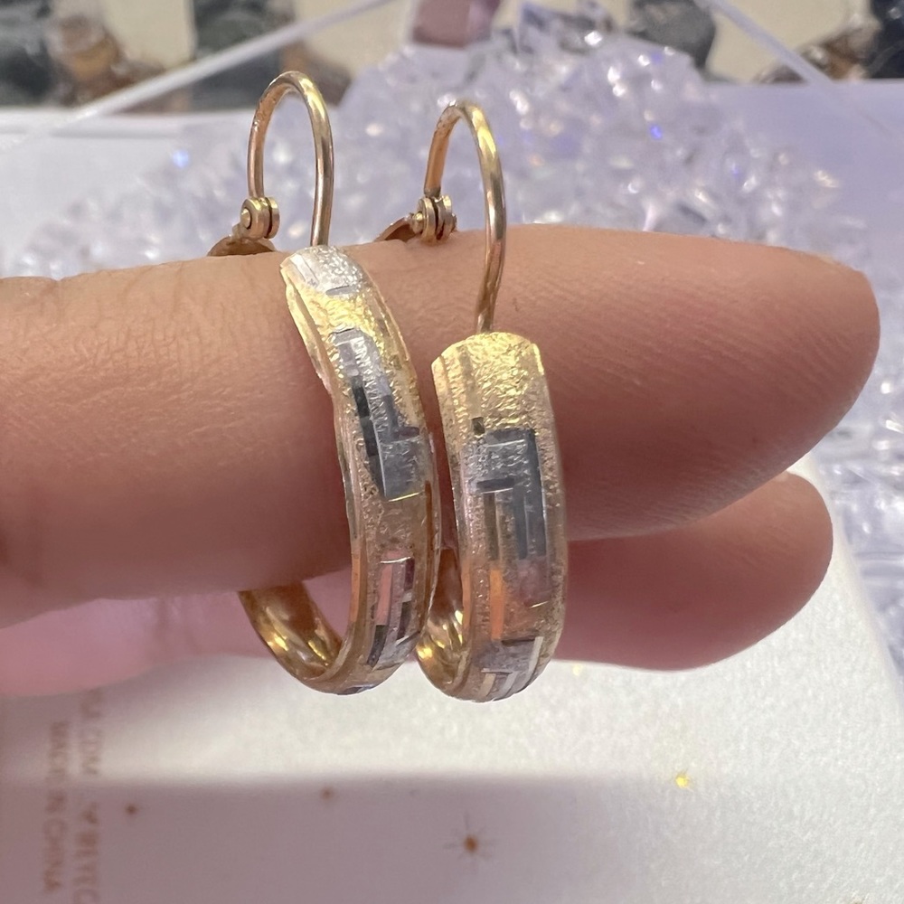 10k gold hoops
